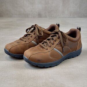 Skechers Relaxed Fit Superior Levoy Brown Leather Memory Foam Men's 13